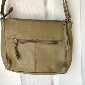 The Sak Alameda Green Leather Crossbody Bag